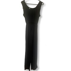 USA Black Sleeveless Jumpsuit